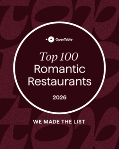 Open Table Romantic Restaurants Award